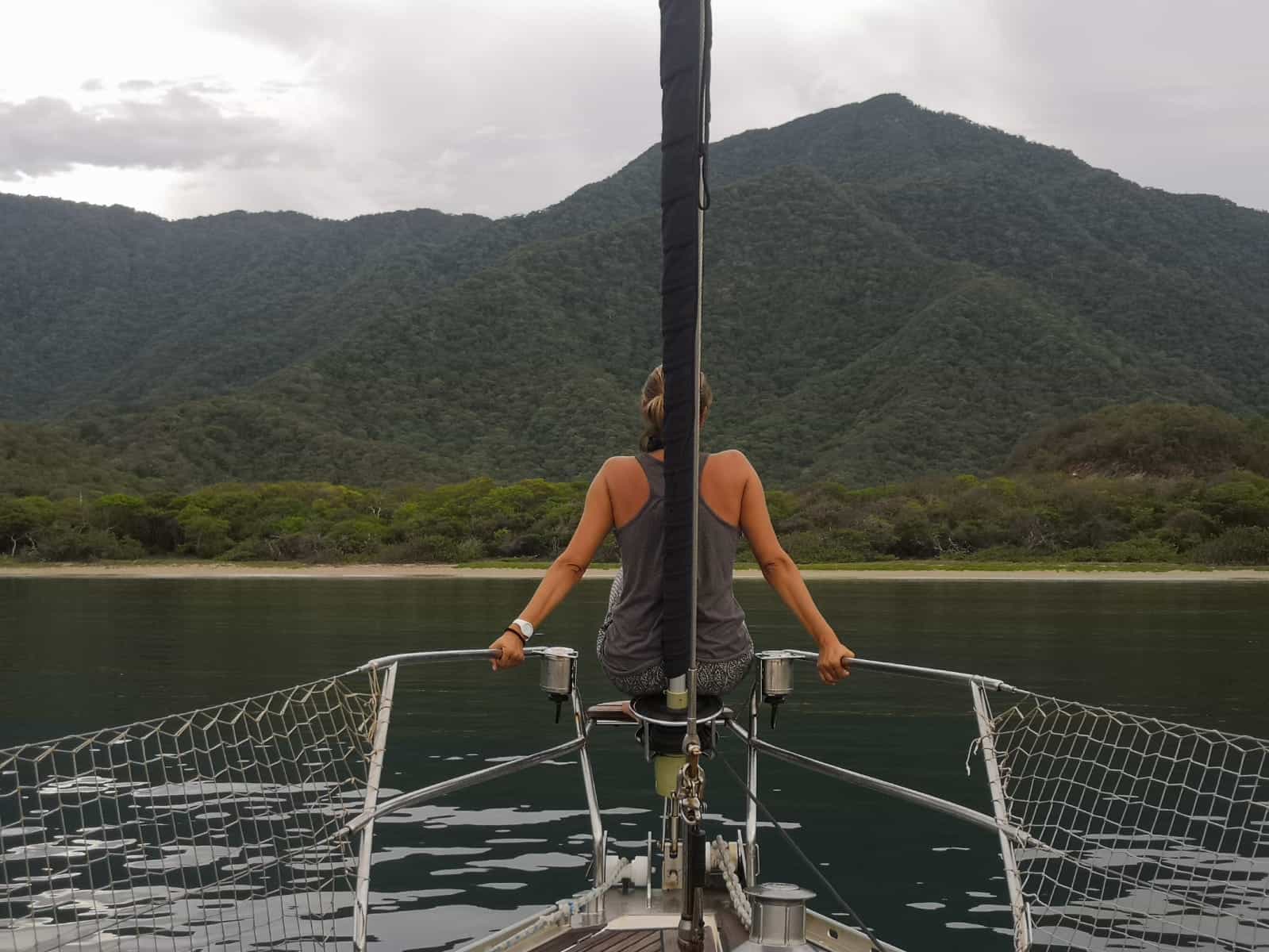 Tayrona desde la proa.