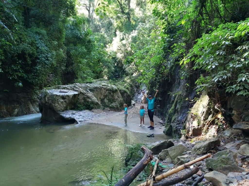 Playita en el rio de Minca.