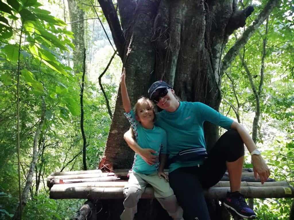 Descansado en nuestro camino a Pozo Cristal.