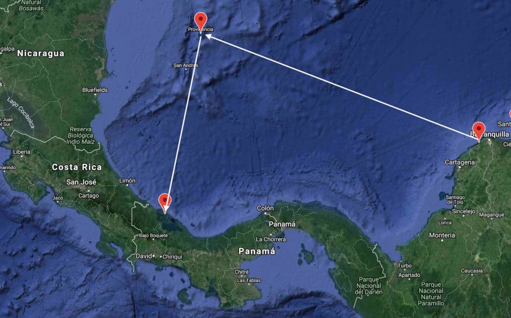 Nuestra  Travesía desde Colombia a Panamá.