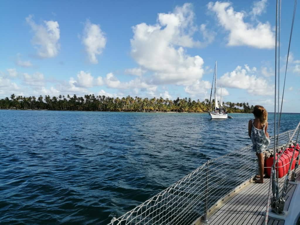 Fondeados en Green Island.