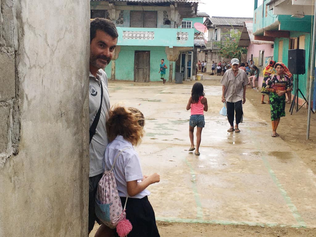 Esperando la apertura del curso.