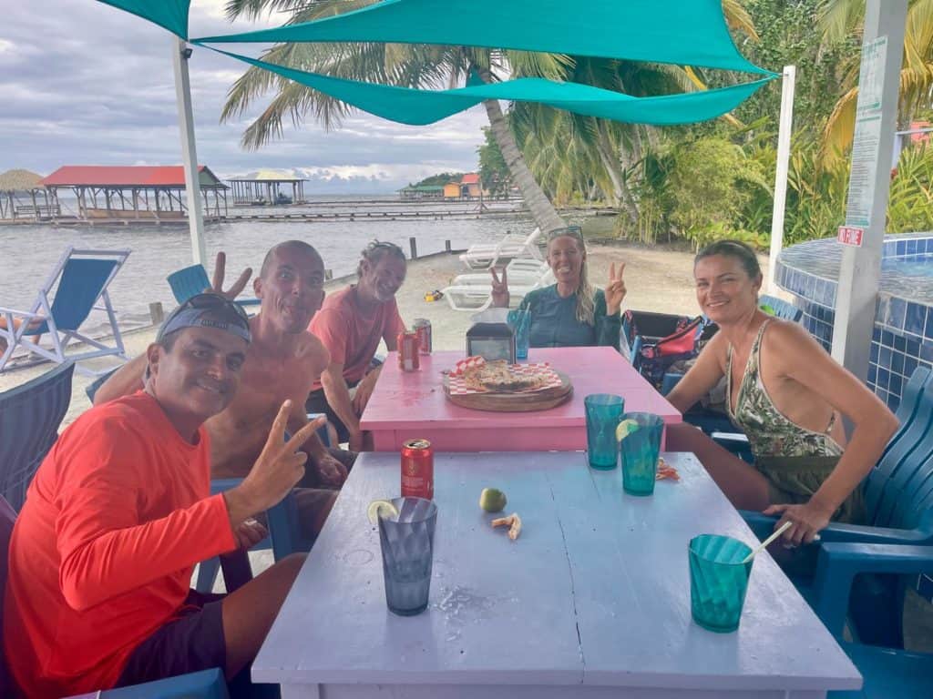 Comida con los amigos Noruegos del Tempus.