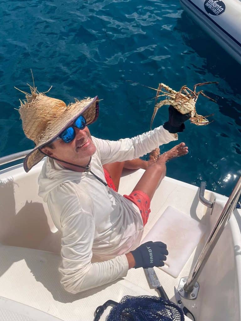 Preparando la comida.