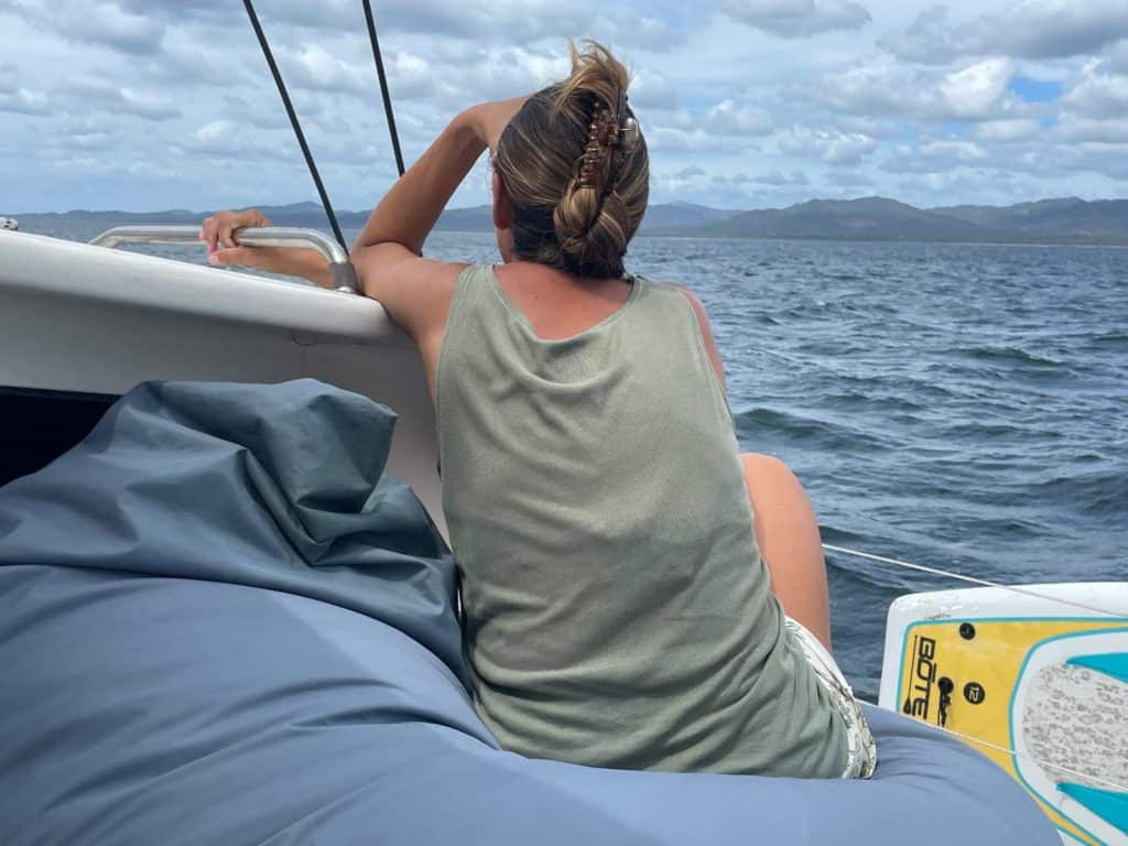 Navegando cerca de Nicaragua.