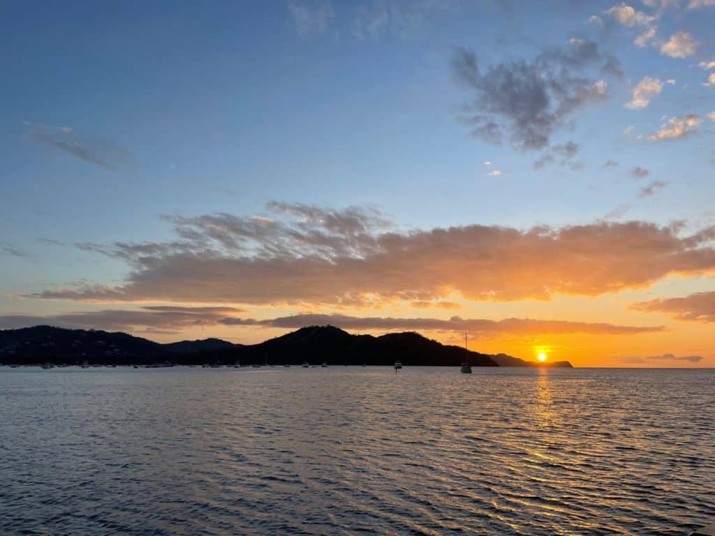 Puesta de Sol en Playa del Coco.