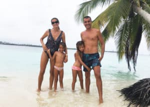 Familia Saramia en San Blas.