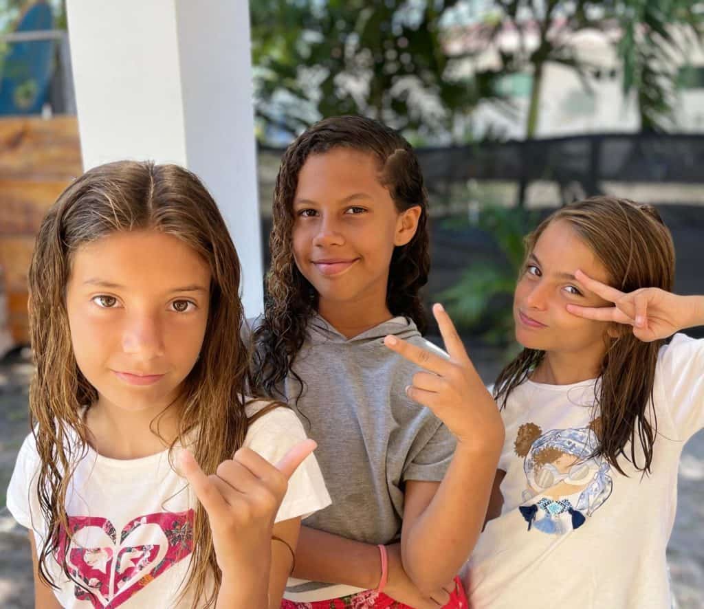 Sara, Eva y Mia.